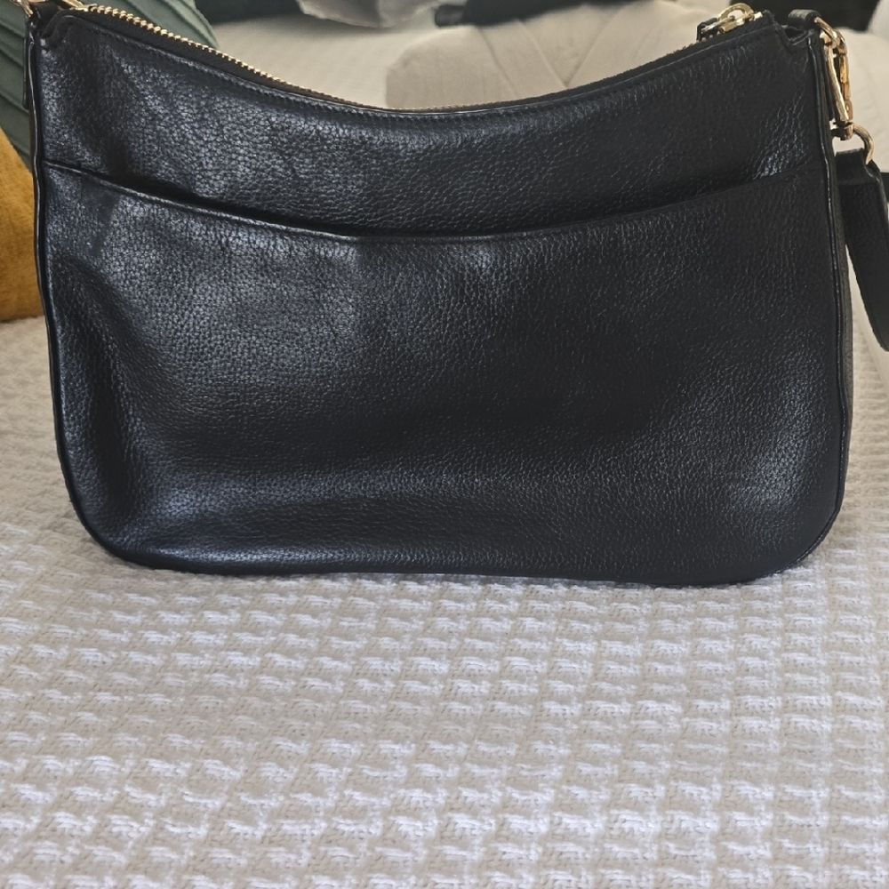 Black Leather Shoulder Bag